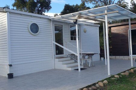 Mobil home 2 chambres, avec jardin