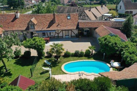 Gîte 4 chambres, avec piscine
