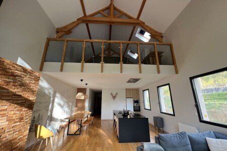 Chalet chic, 3 chambres, avec jardin