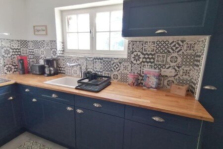 Maison de campagne chic, 1 chambre, avec jardin