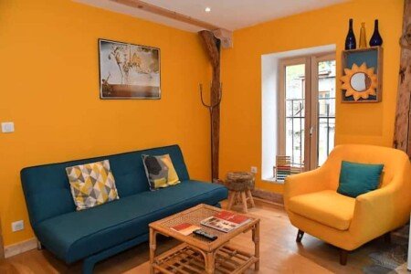 Gîte chic, 2 chambres, avec jardin