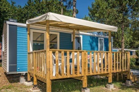Mobil home cozy, 2 chambres, avec piscine