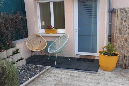 Maison 1 chambre, avec jardin