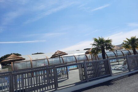 Mobil home 3 chambres, avec piscine