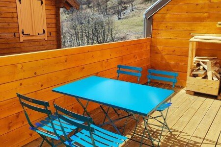 Chalet cozy, 2 chambres, avec cheminée