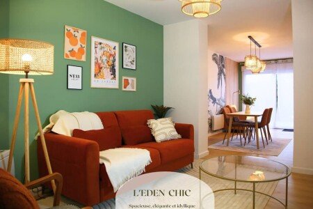 Appartement chic, 1 chambre, avec jacuzzi