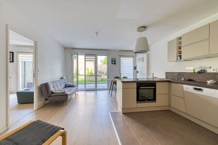 Appartement 2 chambres, avec jardin