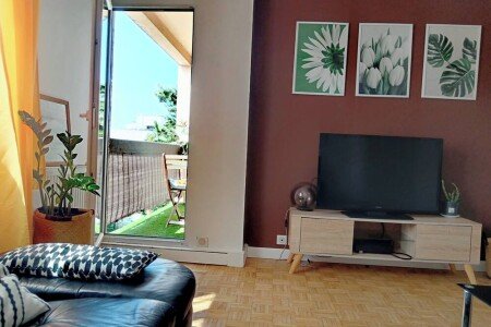 Appartement 2 chambres, avec salle de sport