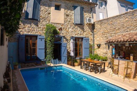 Maison en pierre 4 chambres, avec jacuzzi
