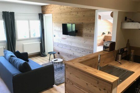 Appartement cozy, 2 chambres, avec jardin