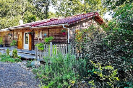 Chalet en bois tout confort, 1 chambre, avec salle de sport