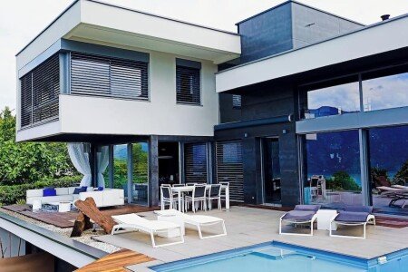 Villa design, 4 chambres, avec jacuzzi