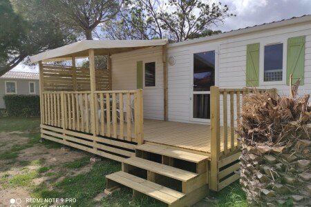 Mobil home 2 chambres, avec piscine