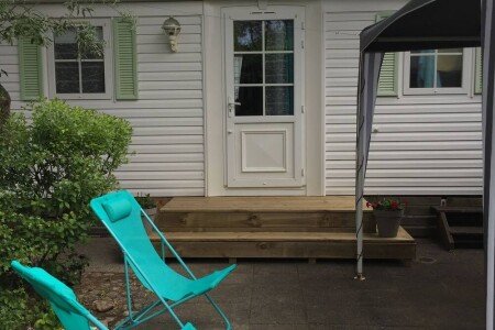 Mobil home 2 chambres, avec piscine