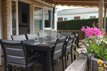 Mobil home 3 chambres, avec jacuzzi