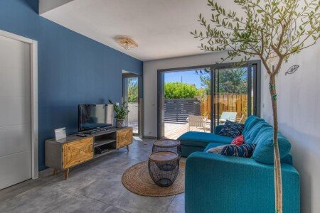 Maison design, 2 chambres, avec jardin