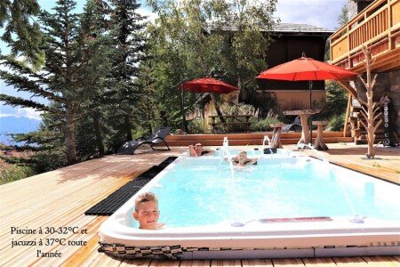 Chalet design, 6 chambres, avec jacuzzi