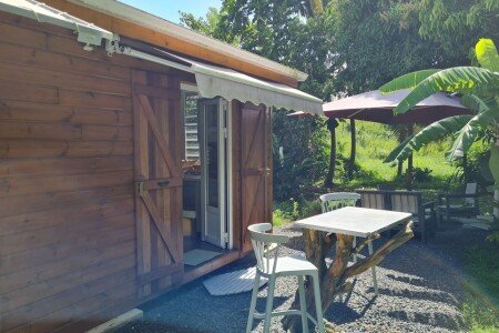 Maison en bois bien-être, 1 chambre, avec jardin