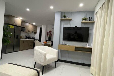 Apartamento 2 habitaciones, con aire acondicionado