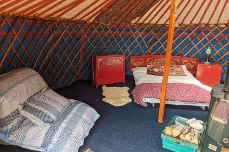 Camping / Mobil Home 1 chambre, avec jardin