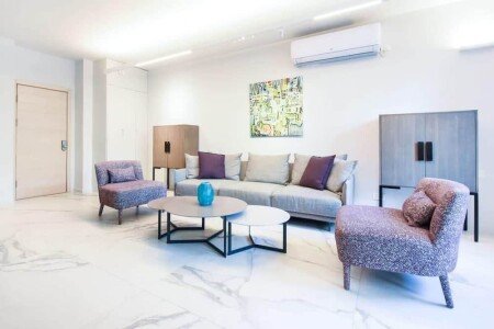 Appartement design, 2 chambres, avec climatisation