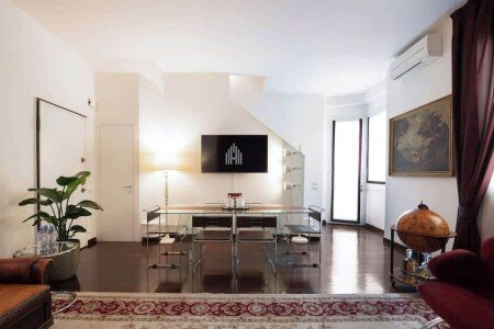 Duplex design, 2 chambres, avec jardin