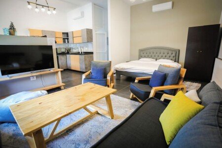 Studio design, 1 chambre, avec climatisation