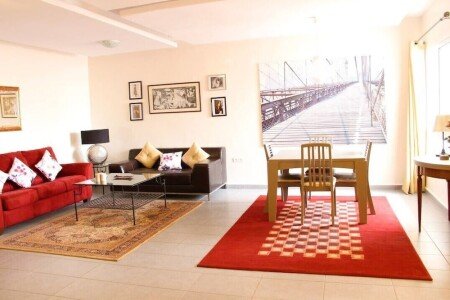 Appartement design, 2 chambres, avec piscine