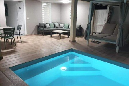 Maison cozy, 1 chambre, avec piscine