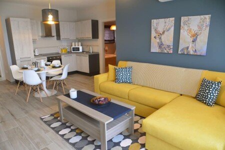 Appartement 2 chambres, avec salle de sport