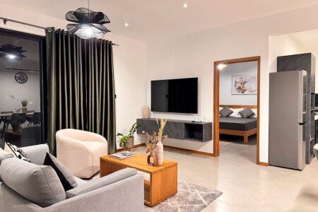 Appartement design, 2 chambres, avec climatisation