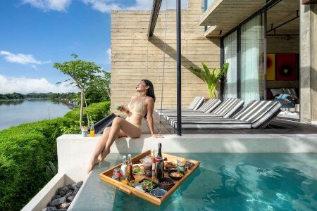 Gîte design, 2 chambres, avec piscine