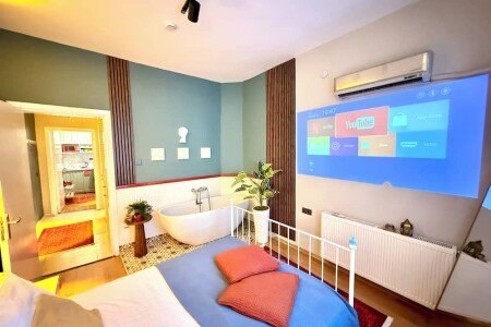 Appartement design, 1 chambre, avec jacuzzi