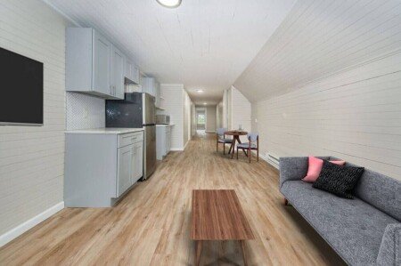 Apartamento 2 habitaciones, con jardín