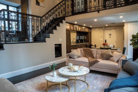 Duplex design, 1 chambre, avec salle de sport