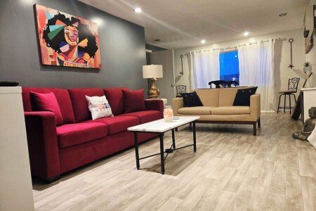 Apartment 2 bedrooms, with garden