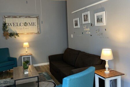 Apartment 1 bedroom, with garden