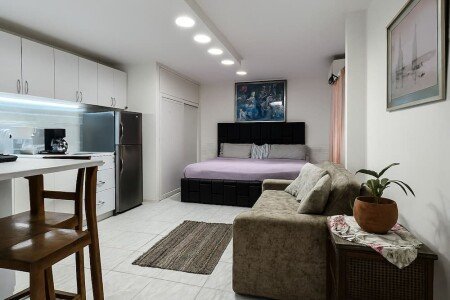 Studio design, 1 chambre, avec climatisation